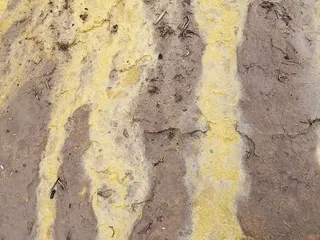 矿物、泉水、泥土、侵蚀、水、水流、对比、完整画面