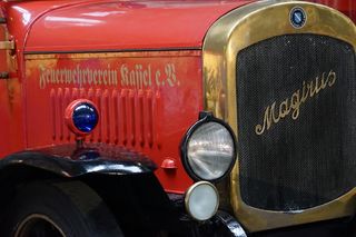 消防，旧，博物馆，消防车，旧定时器，删除，magirus dl-24，转台梯