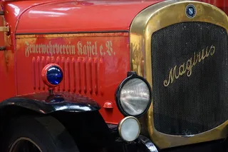 消防，旧，博物馆，消防车，旧定时器，删除，magirus dl-24，转台梯