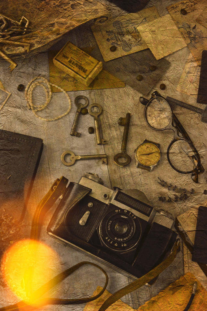 old、wood、background、rustik、照片蒙太奇、照相机、摄影师、镜头