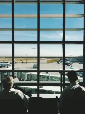 人，男人，机场，等待，建筑，商务，旅行，旅行