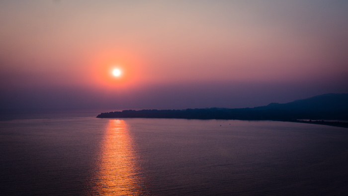 博利纳斯，海洋，日落，风景，水，天，海，宁静