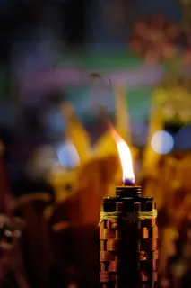 光, 夜, 泰国, 燃烧, 火, 火焰, 火-自然现象, 蜡烛