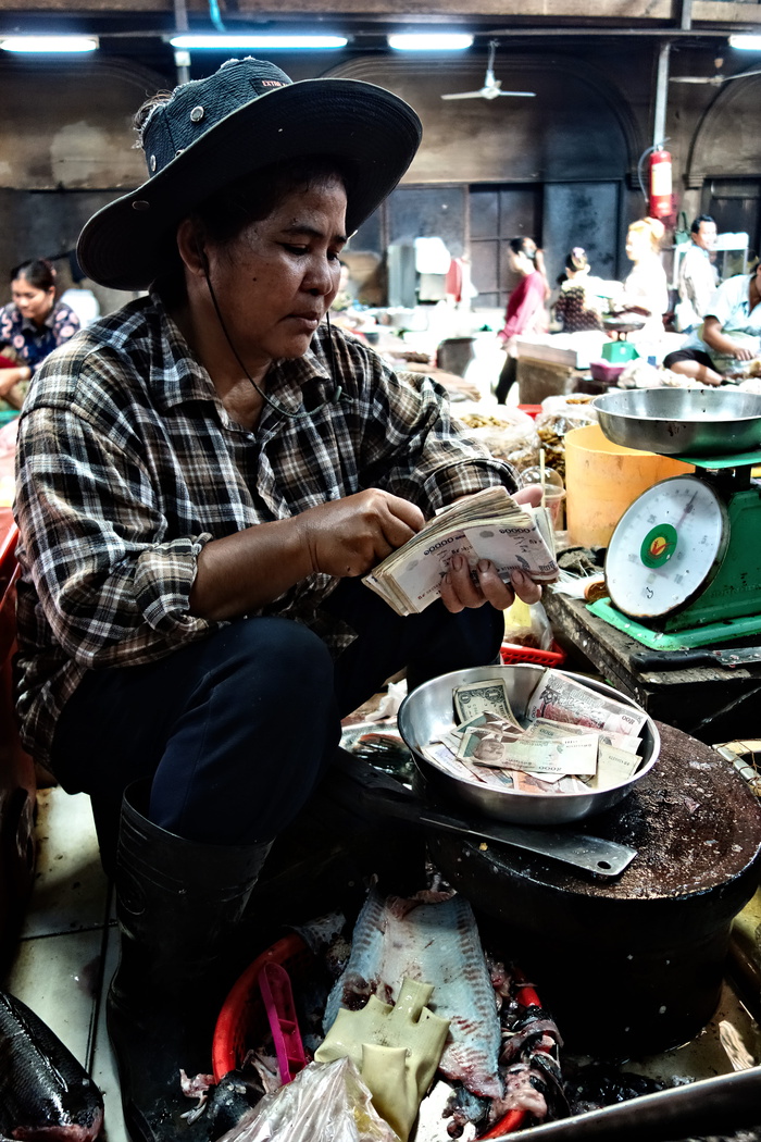 柬埔寨、暹粒、普萨尔恰、人民、食品、亚洲、肖像、街道