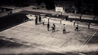 运动员，篮球，篮球场，比赛，男人，人，比赛，运动