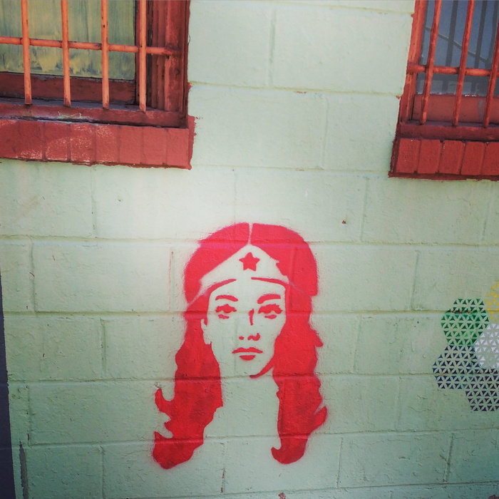 美国，堪萨斯城，红色，神奇女侠，涂鸦，标签，神奇女侠，绿色