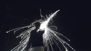 月亮，夜光，夜晚，人，家伙，天空，慢快门，曝光