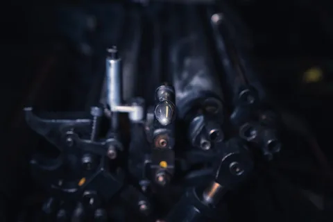 印刷机，印刷机，印刷机，旧，古董，室内，黑色