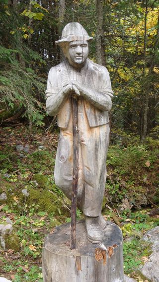 axalp，人物，流浪者，雕塑，工艺品，木材，木雕，艺术