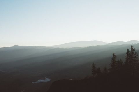 剪影, 山, 蓝色, 天空, 高地, 山, 景观, 树 剪影, 山, 蓝色, 天空, 高地, 山, 景观, 树