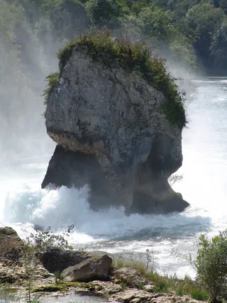 岩石，冲浪，原始，力量，瀑布，原始力量，自然，岩石-物体