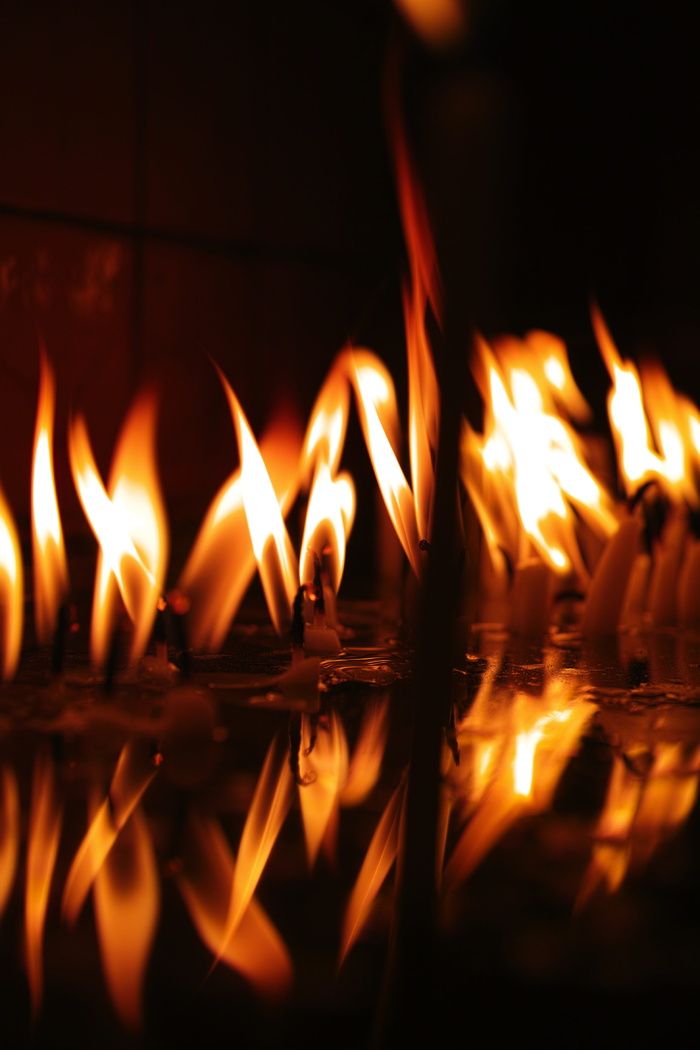 烛台火焰，火焰，阿里，蜡烛，热，祈祷，教堂，礼拜