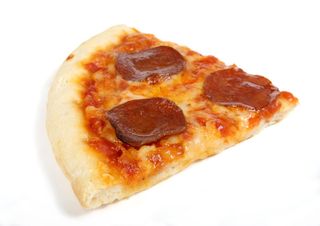 切片披萨，美国，美国，烘焙，面包，奶酪，特写，即食