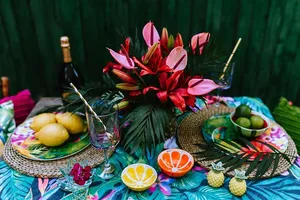 异国情调的花园派对装饰