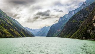 长江、河流、山脉、景观、自然、风景-自然、山脉、水