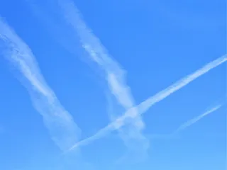 w、 天空，字母，字母，蓝色，蒸汽轨迹，云天，飞行器