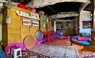 村庄，村庄房屋，老房子，家，火鸡，木材，构图，背景