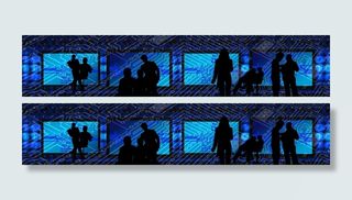 剪影照片，人物，背部，监视器，二进制，二进制，个人，剪影