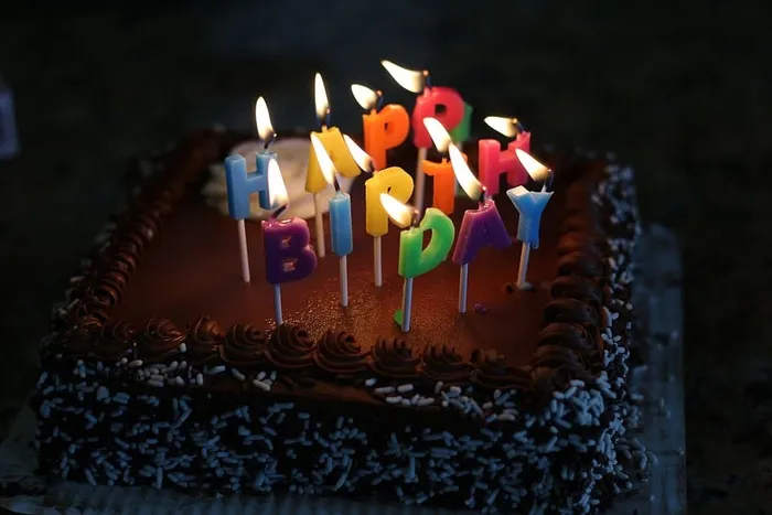 浅显，聚焦摄影，生日快乐，蛋糕，蜡烛，庆祝，生日，装饰