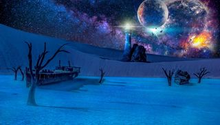 未来，进化，末日，结束，构成，未来，变化，夜晚