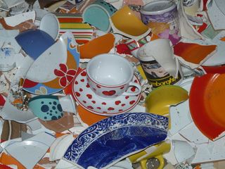 白色、红色、陶瓷、马克杯、牡鹿夜、餐具、Rant、瓷器