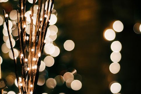 照明、照明设备、夜间、装饰、无人、聚焦前景、发光、散焦