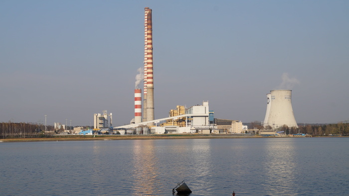 白色、灰色、电厂、燃煤电厂、rybnik、冷却塔、发电、烟囱