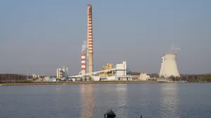 白色、灰色、电厂、燃煤电厂、rybnik、冷却塔、发电、烟囱