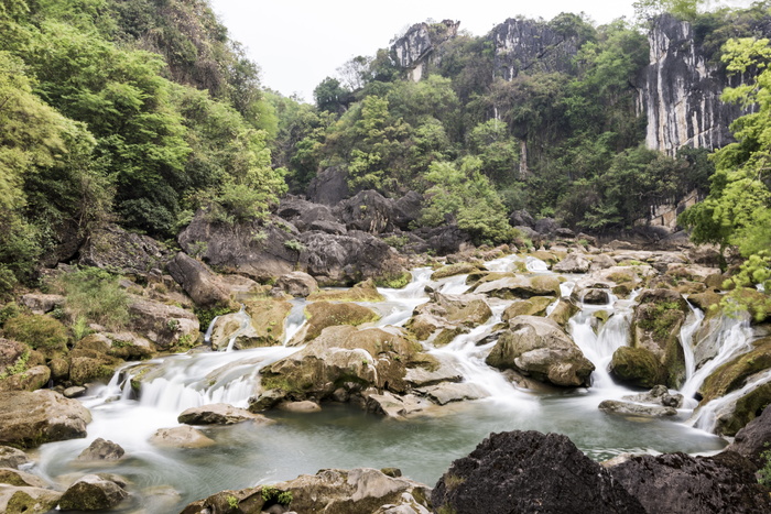 峡谷、溪流、丝绸、水、风景、旅游、自然、小溪