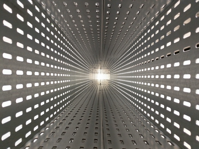 巴西，centro cívico，河马尔。爱马仕 - centro cívico, 隧道, 金属, 建筑, 图案, 建筑结构