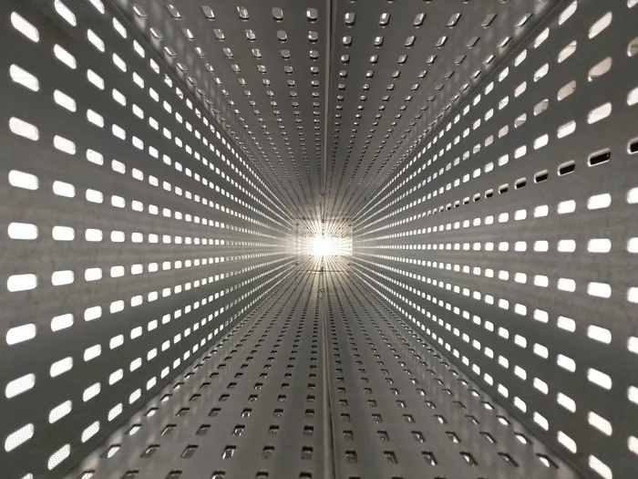 巴西，centro cívico，河马尔。爱马仕 - centro cívico, 隧道, 金属, 建筑, 图案, 建筑结构