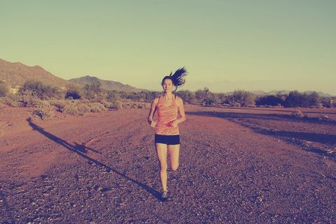 美国，洞穴溪，跑步，锻炼，锻炼，健身，健身，沙漠