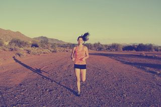 美国，洞穴溪，跑步，锻炼，锻炼，健身，健身，沙漠