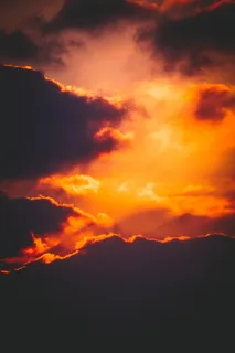 多云的橙色天空,照片,多云,日落,夜晚,太阳,明亮,眩光 多云的橙色天空,照片,多云,日落,夜晚,太阳,明亮,眩光