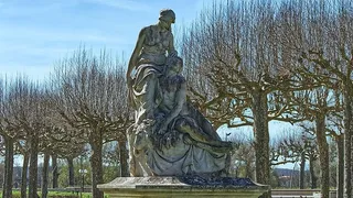 纪念碑，人物，人类，423-517库斯甘贝塔，法国，阿根，艺术，雕像