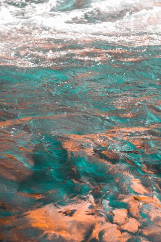 户外、水、自然、海洋、岩石、河流、绘画