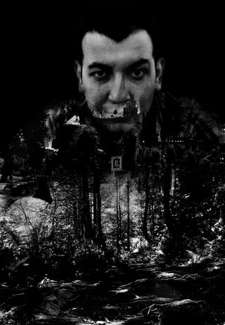 黑暗、多重曝光、悲观、黑白、人物、视觉艺术、概念和想法、艺术和娱乐