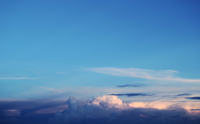 天空，蓝色，空气，云天，自然之美，风景-自然，宁静，宁静的景色