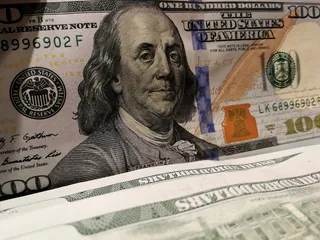 纸、人、插图、赚钱、金融、商业、钱、美元