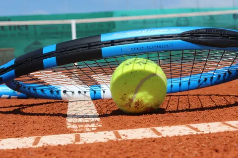 运动, 休闲, 蝙蝠, 网球, 设备, 夏天, 沙子, 玩