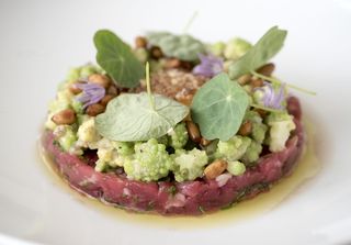 牛肉，鞑靼，美味，食物，吃，用餐，盘子，美味