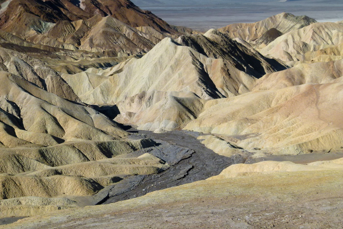 zabriskie，zabriskie point，死亡谷，加利福尼亚州，美国，旅游景点，景观，砂石