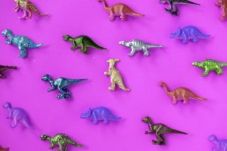 各式各样的恐龙玩具