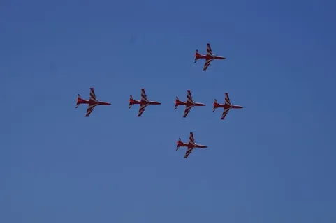 健美操、飞机、印度航空、飞机、航展、飞行、飞行器、运输