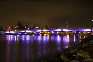 建筑、桥梁、城市、城市景观、黎明、市中心、黄昏、傍晚