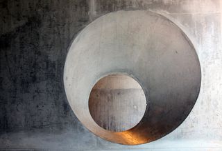 灰色钢框架，混凝土，清水，表面，清水混凝土，建筑，结构，透视图