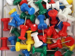 图钉，图钉，文具，彩色，钉子，办公室，图钉，附件