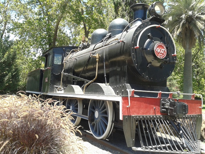 铁路博物馆，quinta normal，圣地亚哥，工厂，运输，运输方式，树木，白天