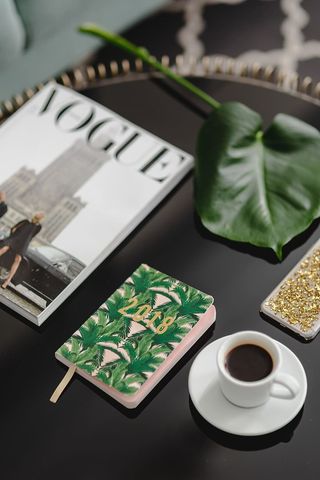 2018年日历议程黑表顶视图