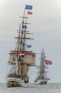 帆船，船舶，哈林根，瓦登海，帆船，欧洲，瑟兰德，2014年高船比赛